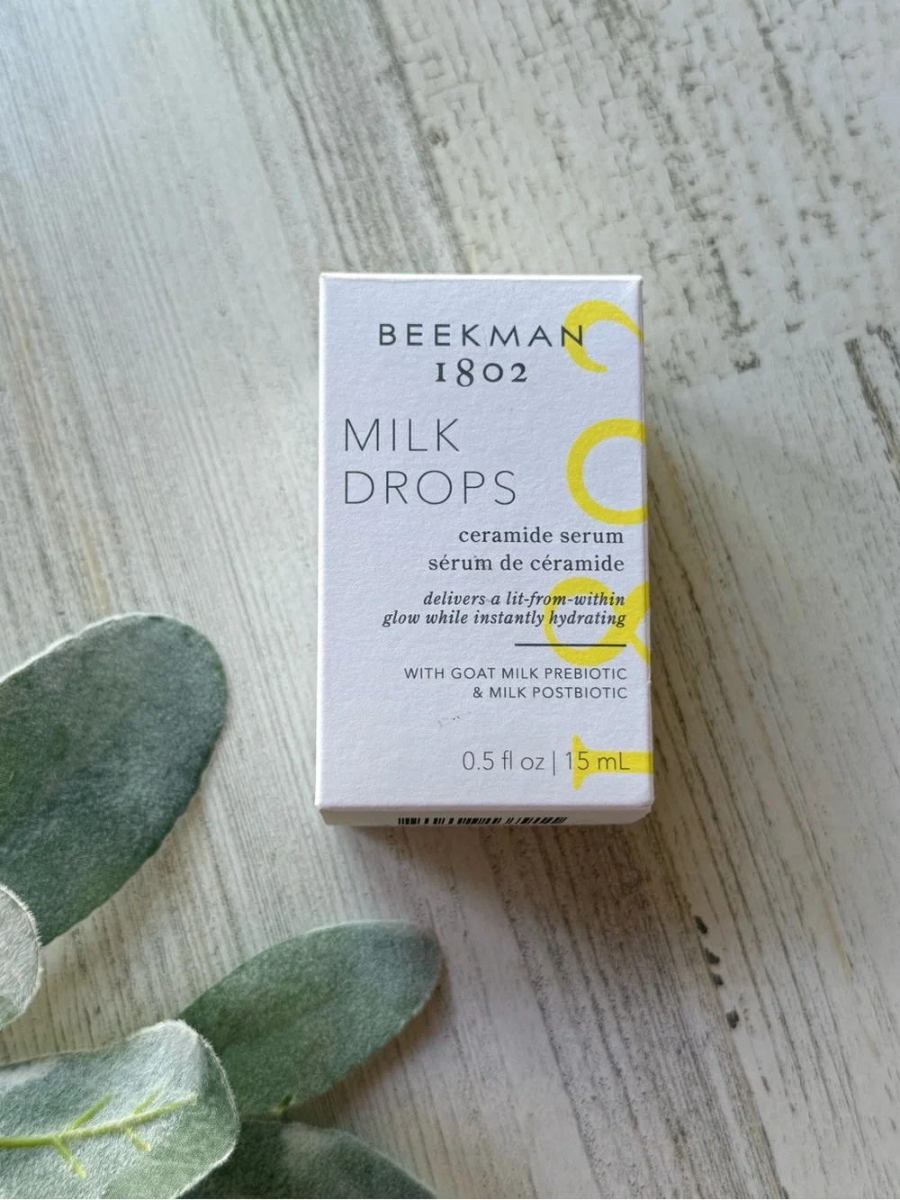 Beekman 1802 Milk Drops Ceramide Serum Goat Milk Prebiotic 0.5 fl oz / 15mL
